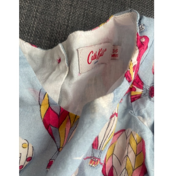 Baby Girl Hot Air Balloon Print Dress - Pink & Light Blue - Picture 2 of 6